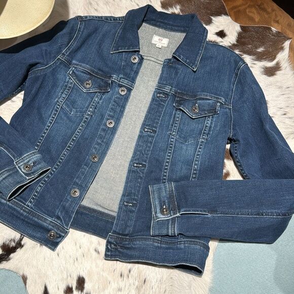 AG Adriano Goldschmied Dark Blue Denim jacket C47 - Picture 4 of 10